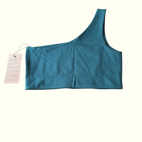 Girlfriend Collective Bianca One Shoulder Bra NWT, Size Medium - Picture 5 of 8